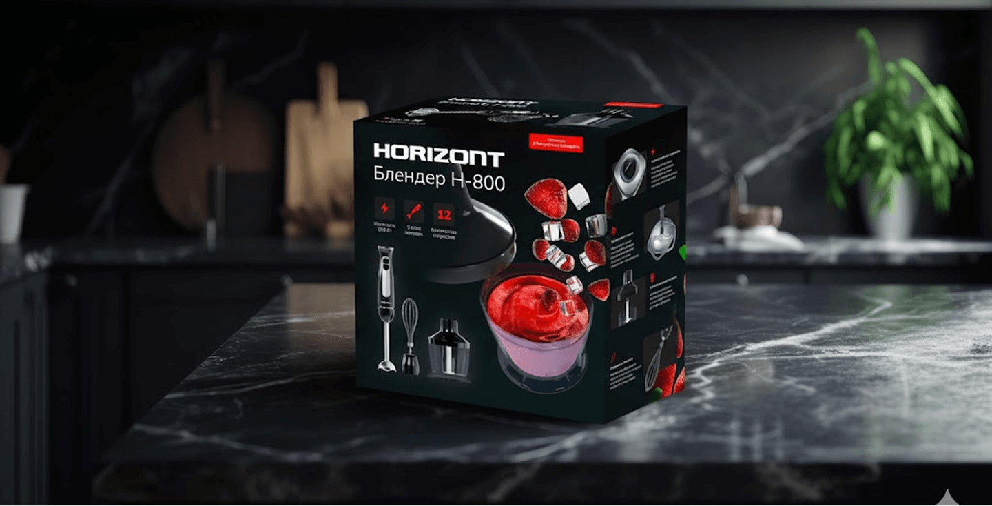 разработка дизайна упаковки блендера