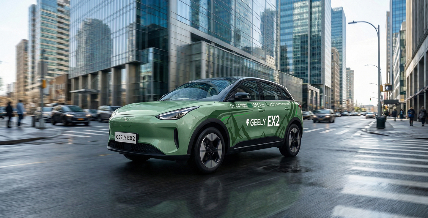 Дизайн оклейки городского электромобиля